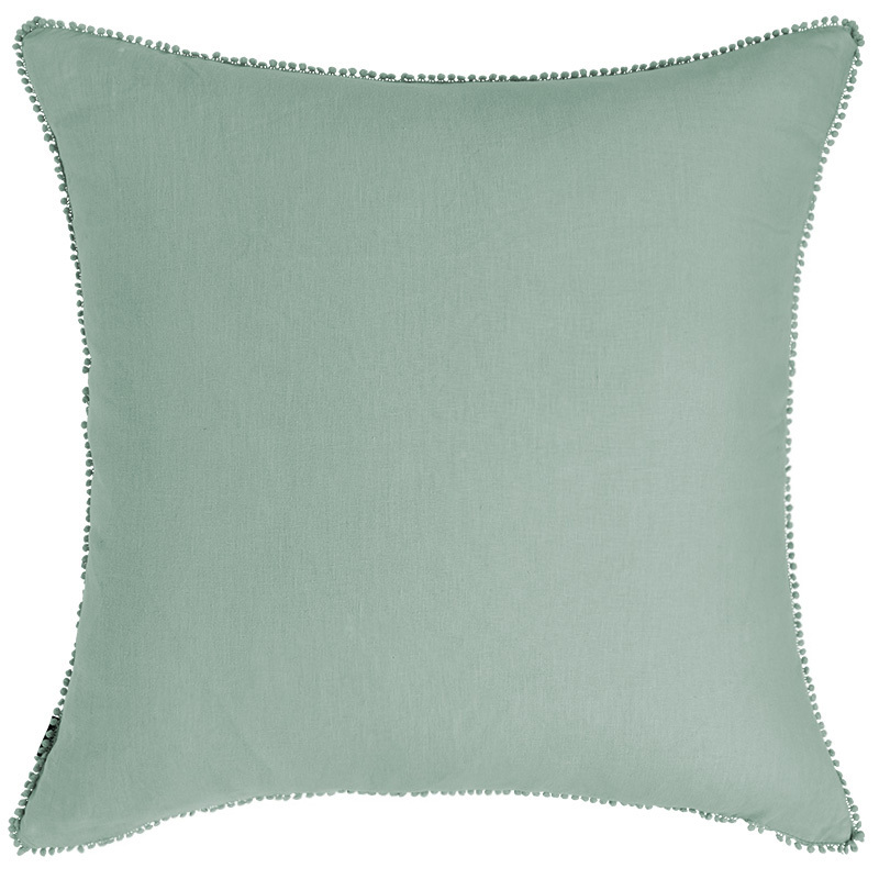 Mint Green Oversize Linen Cushion - 60x60cm