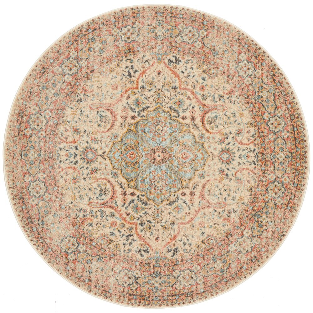 Legacy Papyrus Stain-Resistant Round Rug