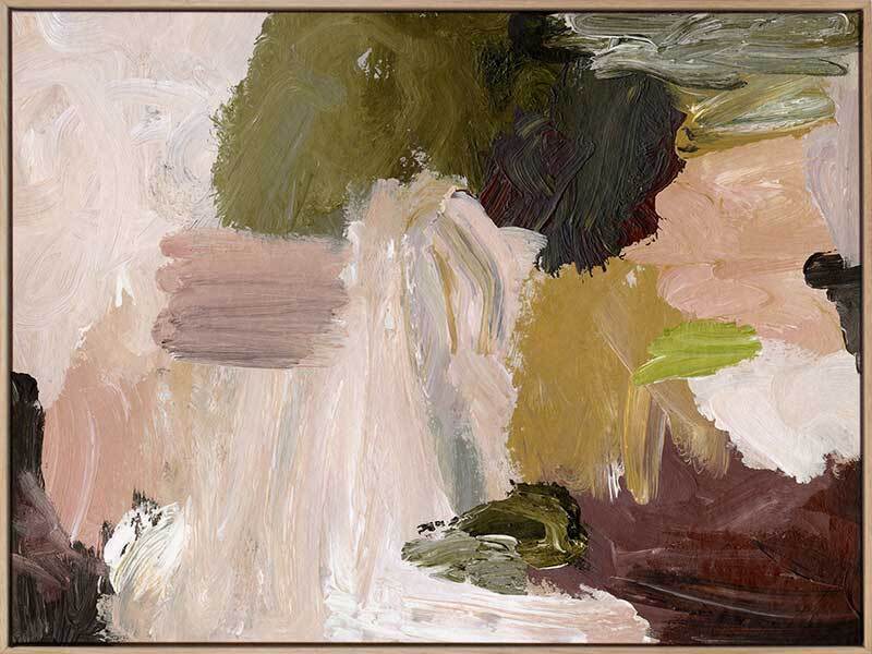 Cobblestone I - Oak Box Frame Canvas - 90x120 - Landscape