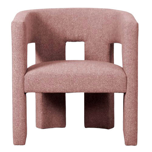 Bella Armchair - Weave Dusty Pink