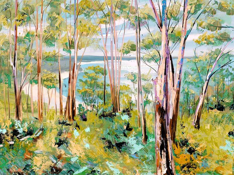 Through the Trees Canvas Art Print