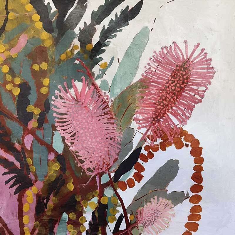 Blooming Bottle Brush Canvas Art Print