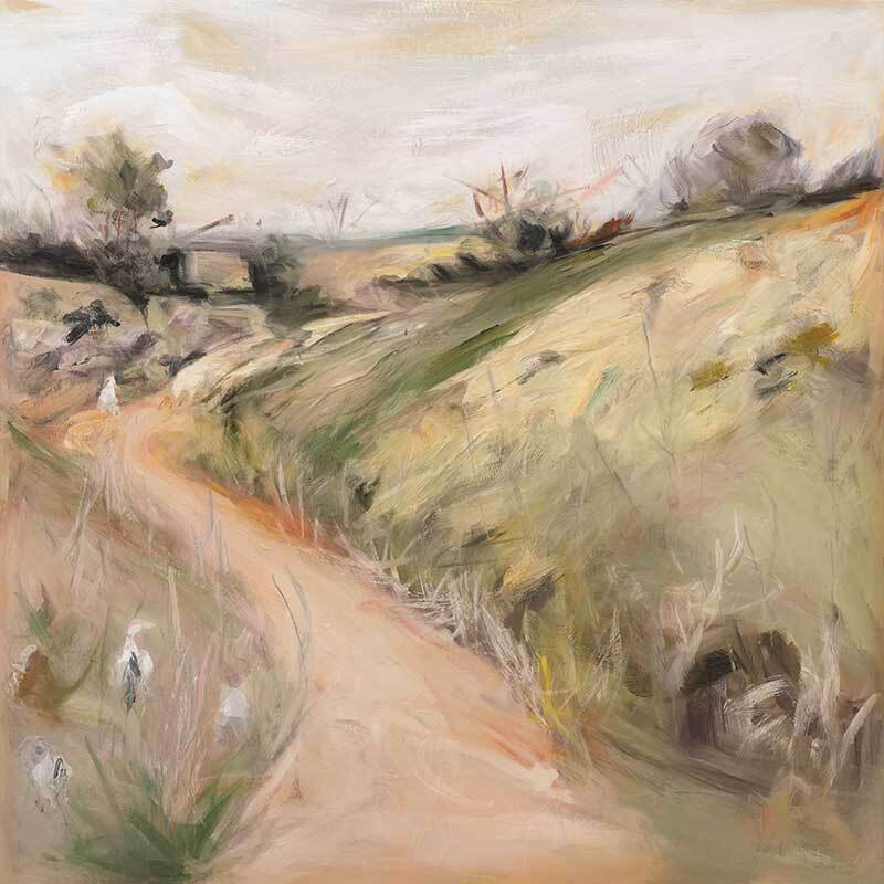Dirt Road at Dusk Canvas Art Print