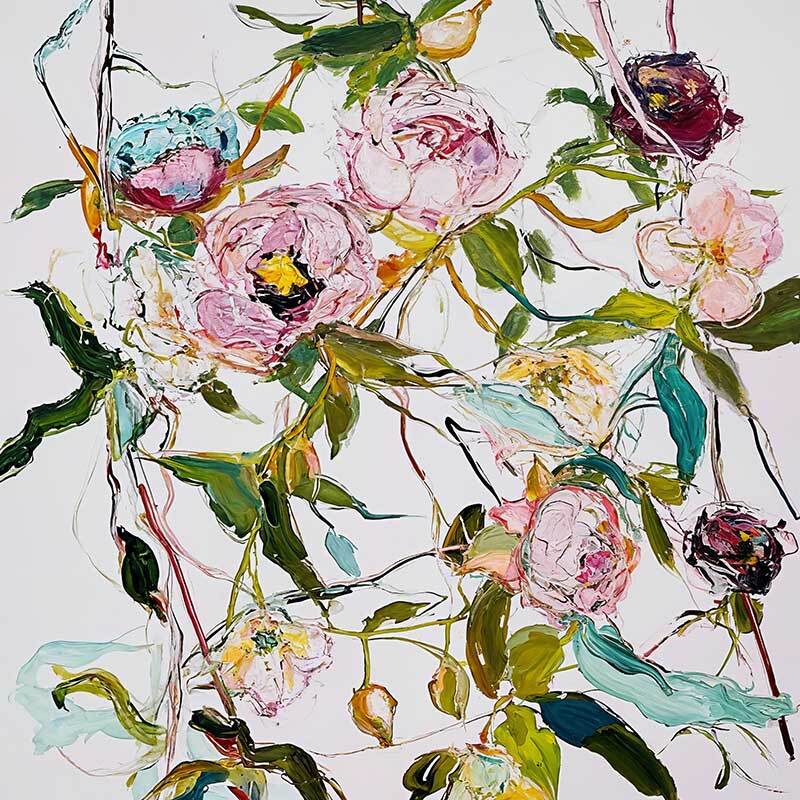 A Rosy Affair I Canvas Art Print