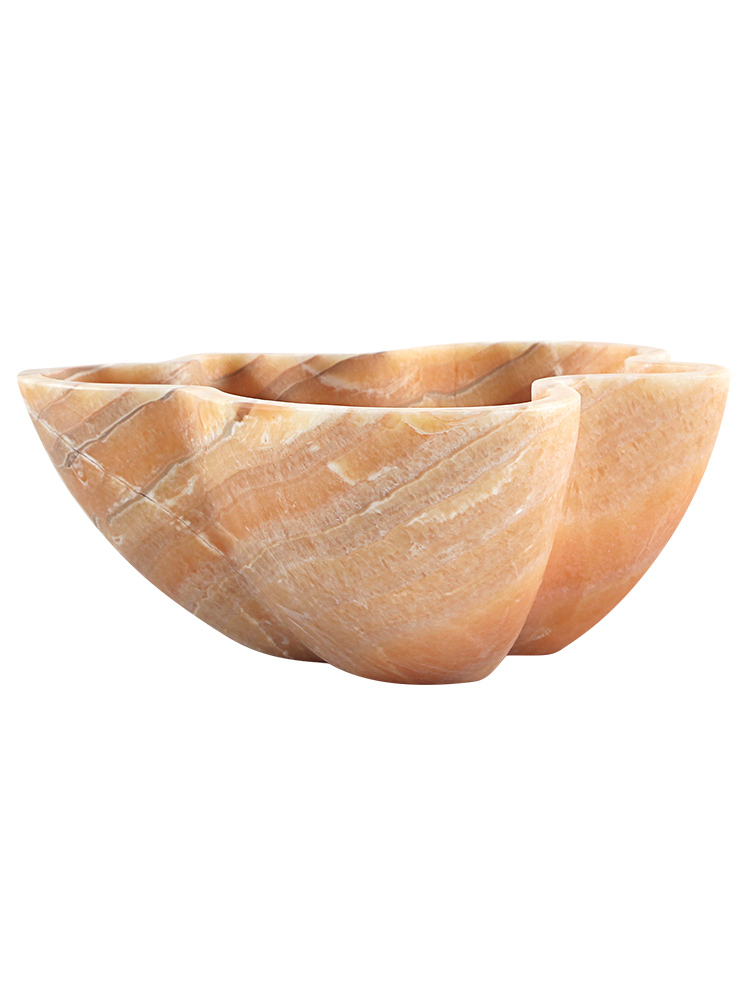 Verve Decorative Bowl in Marble - Red Onyx