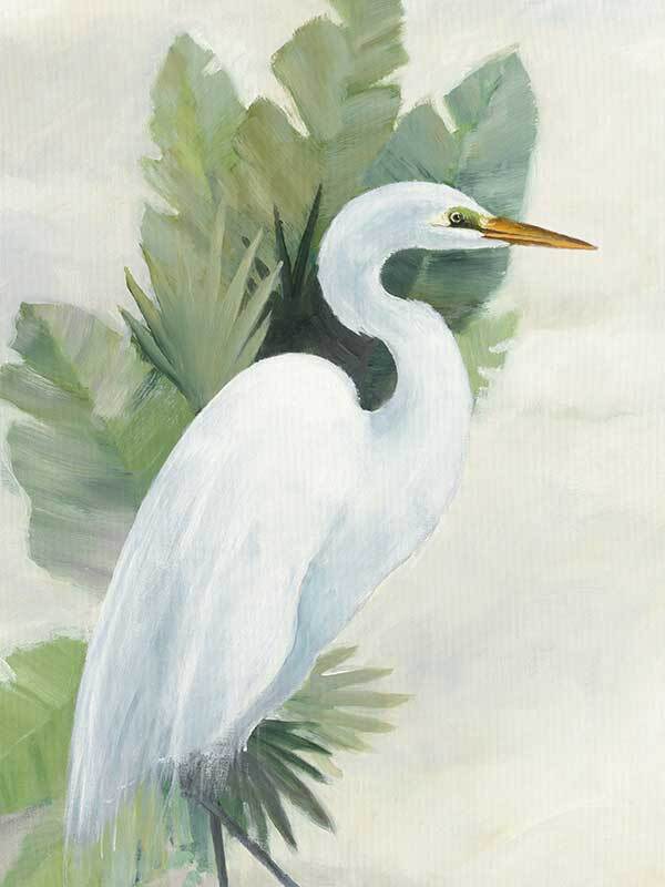 Wandering Egret I Canvas Art Print