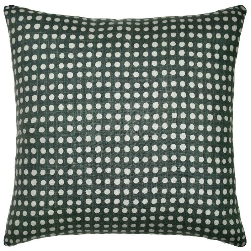 Wild Tropics Olive Square Linen Cushion - 50x50cm