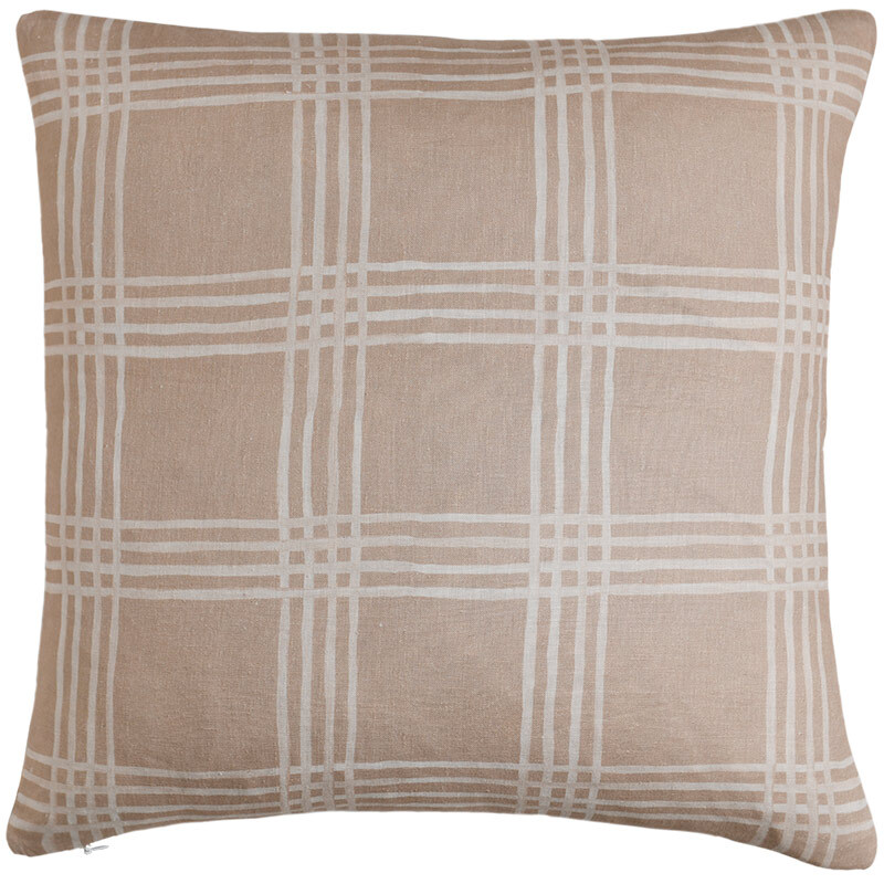 Neutral Protea Linen Cushion - 50x50cm