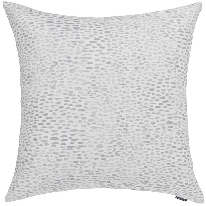 Dusty Blue Kaleidoscope Square Linen Cushion - 50x50cm