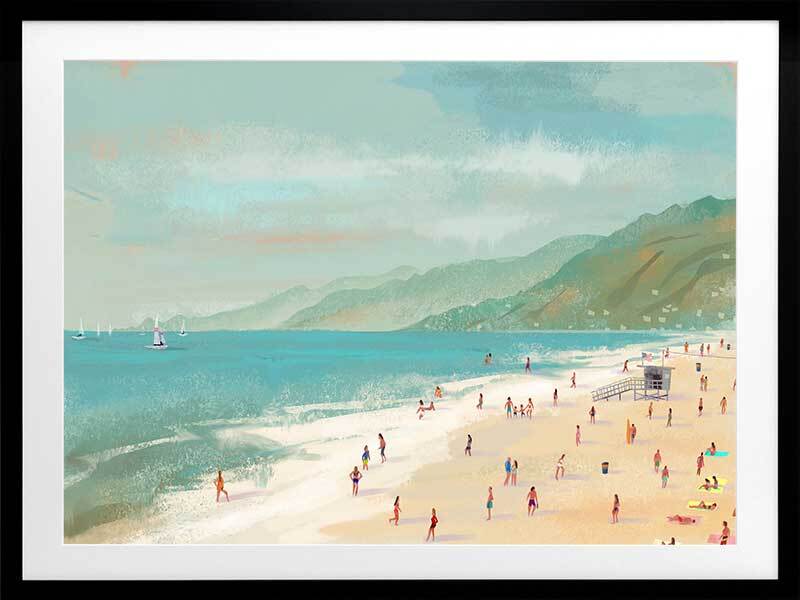 Beach Daze Framed Art Print