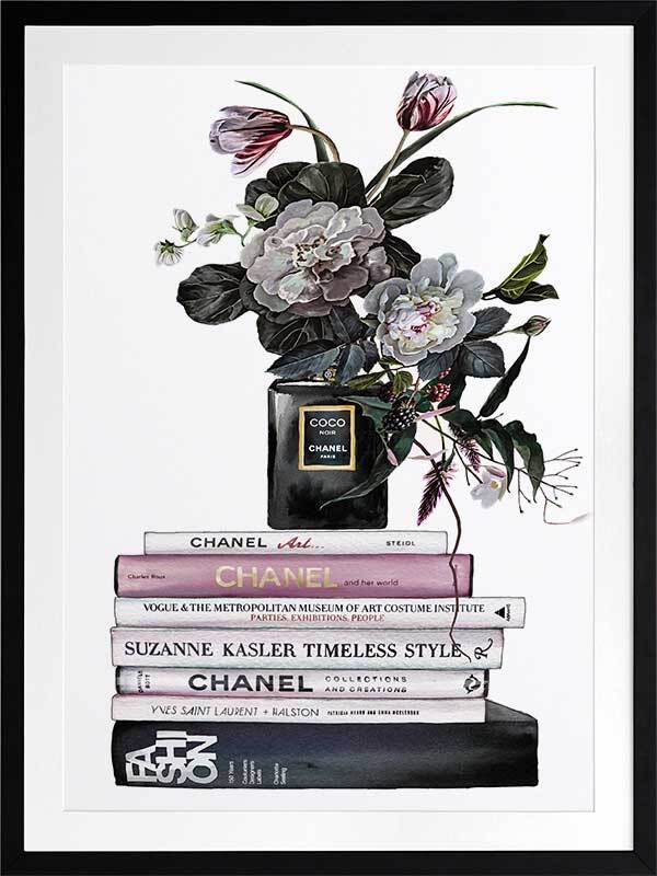 Decadent Chanel Noir Framed Art Print