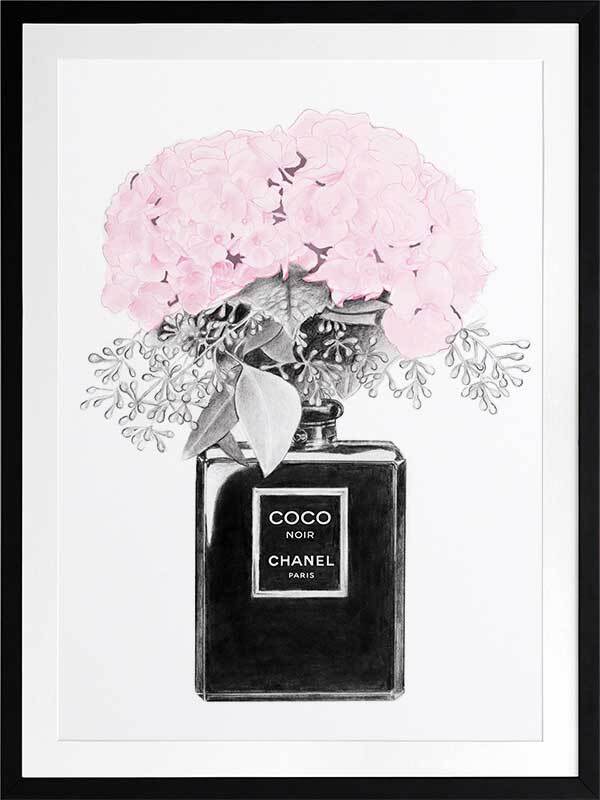 Chanel Noir Framed Art Print