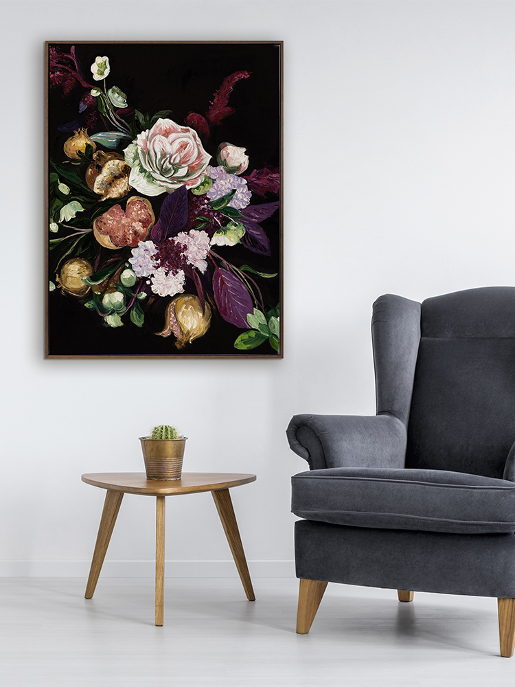 Fruit and Flowers Canvas Art Print