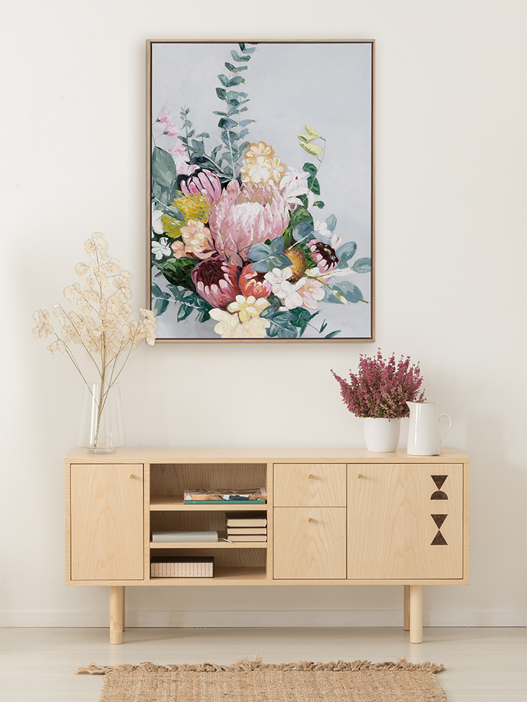 Pastel Blooms Canvas Art Print