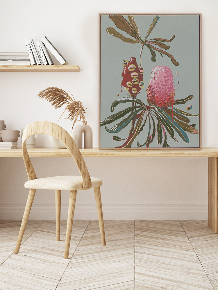 Sage Banksia Canvas Art Print