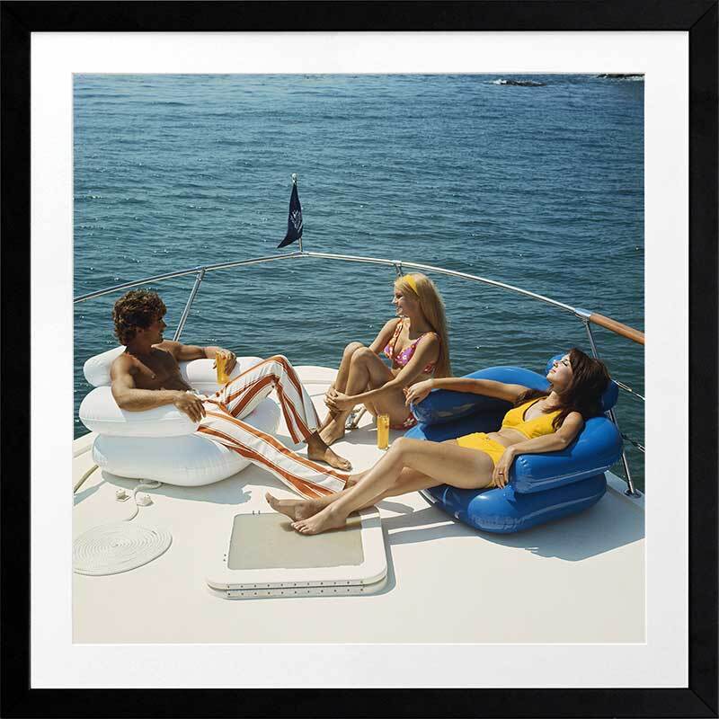 Vintage Boat Cruise Framed Art Print