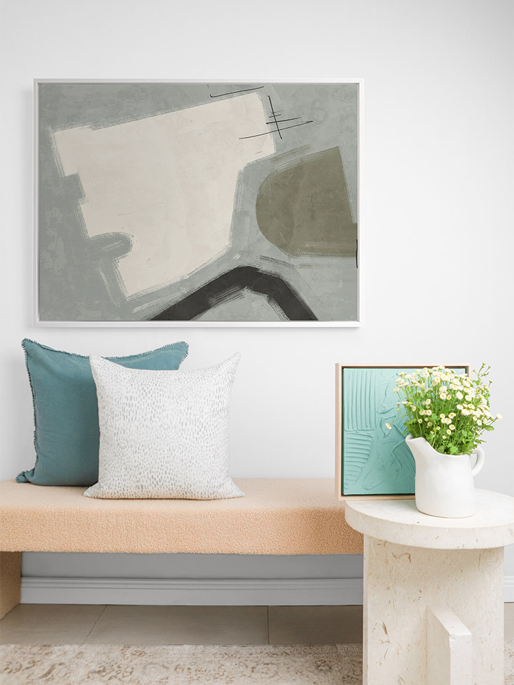 Open-Minded Sage Green Canvas Art Print