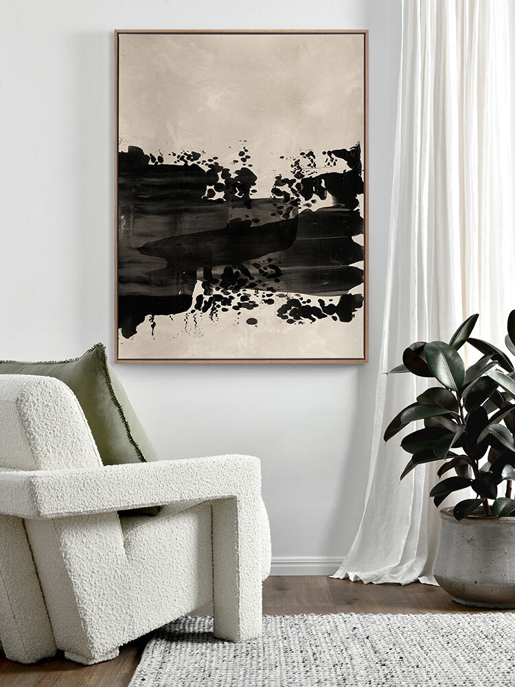 The Poetry of the Imperfect Black I Canvas Art Print 