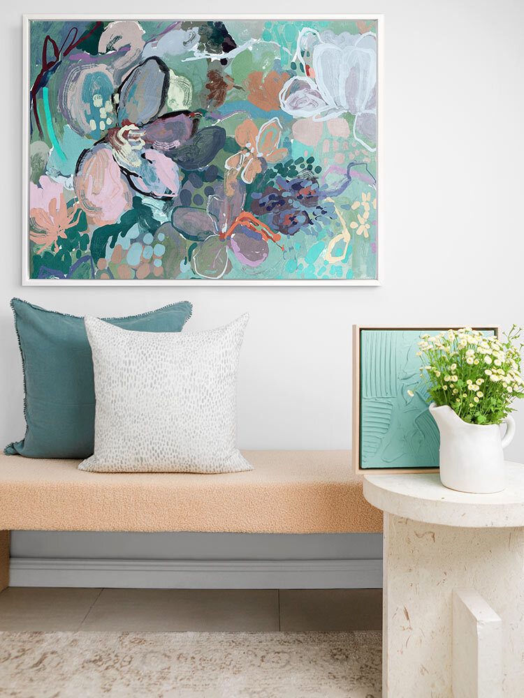 Floral Medley Vibrant Canvas Art Print