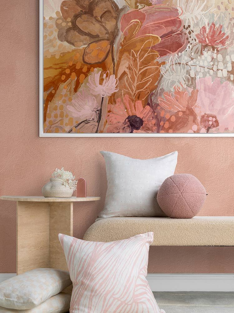 Garden Reverie Pink Canvas Art Print
