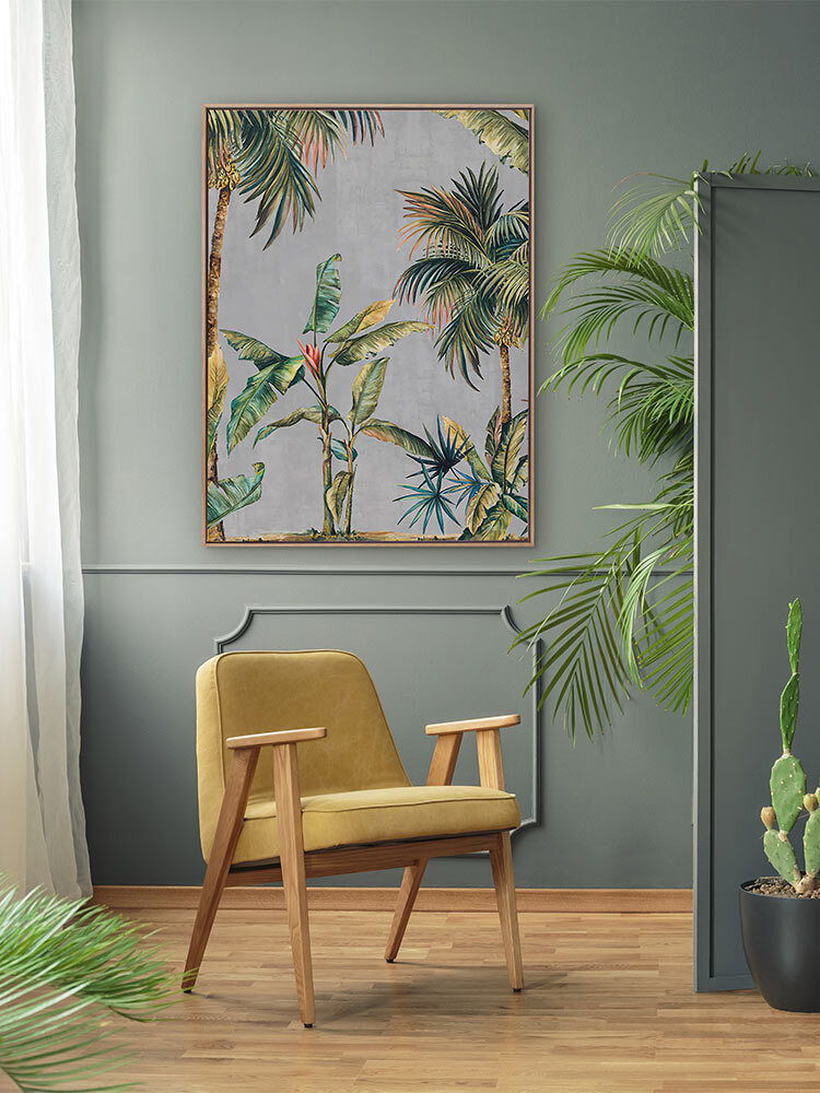 Lush Palms Canvas Art Print
