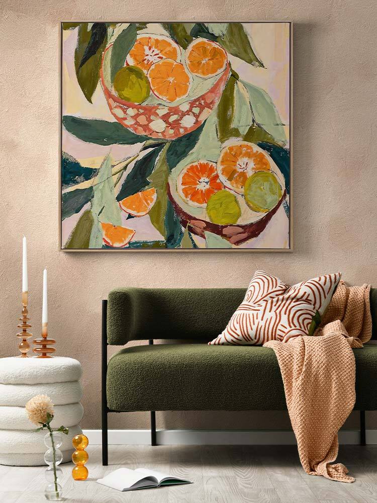 Wild Oranges Canvas Art Print