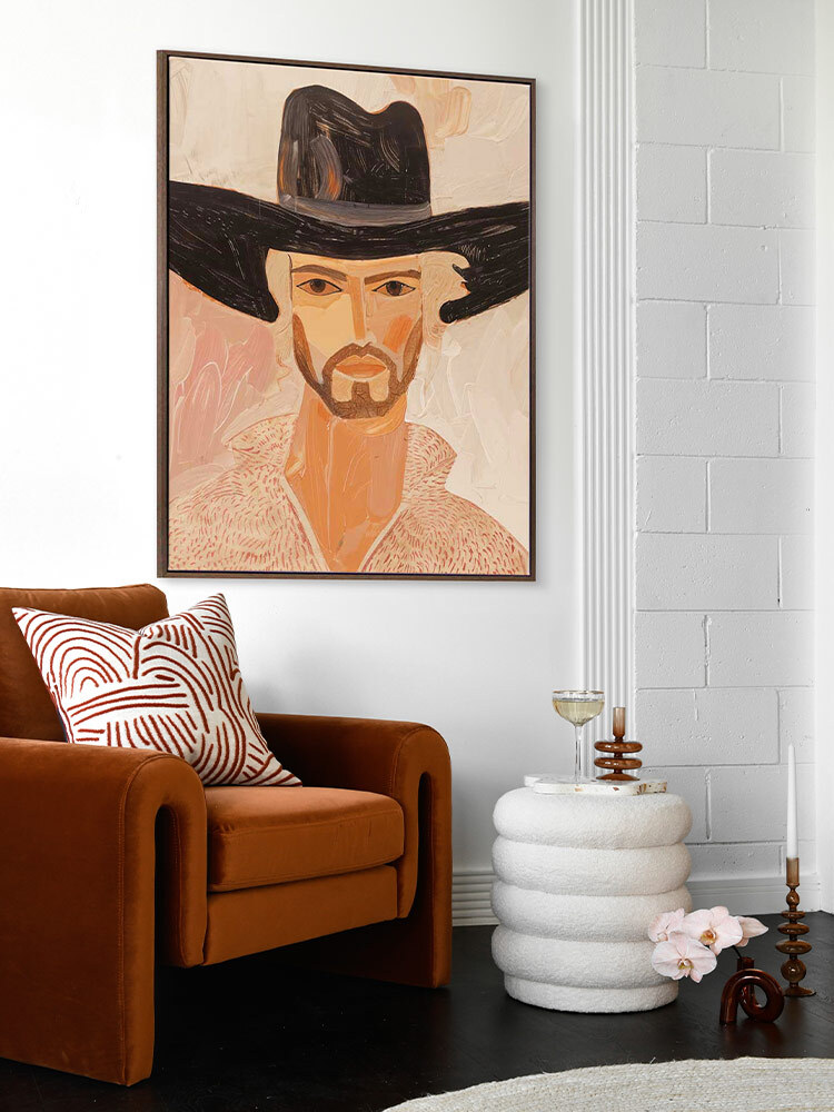 Desert Drifter Cowboy Canvas Art Print