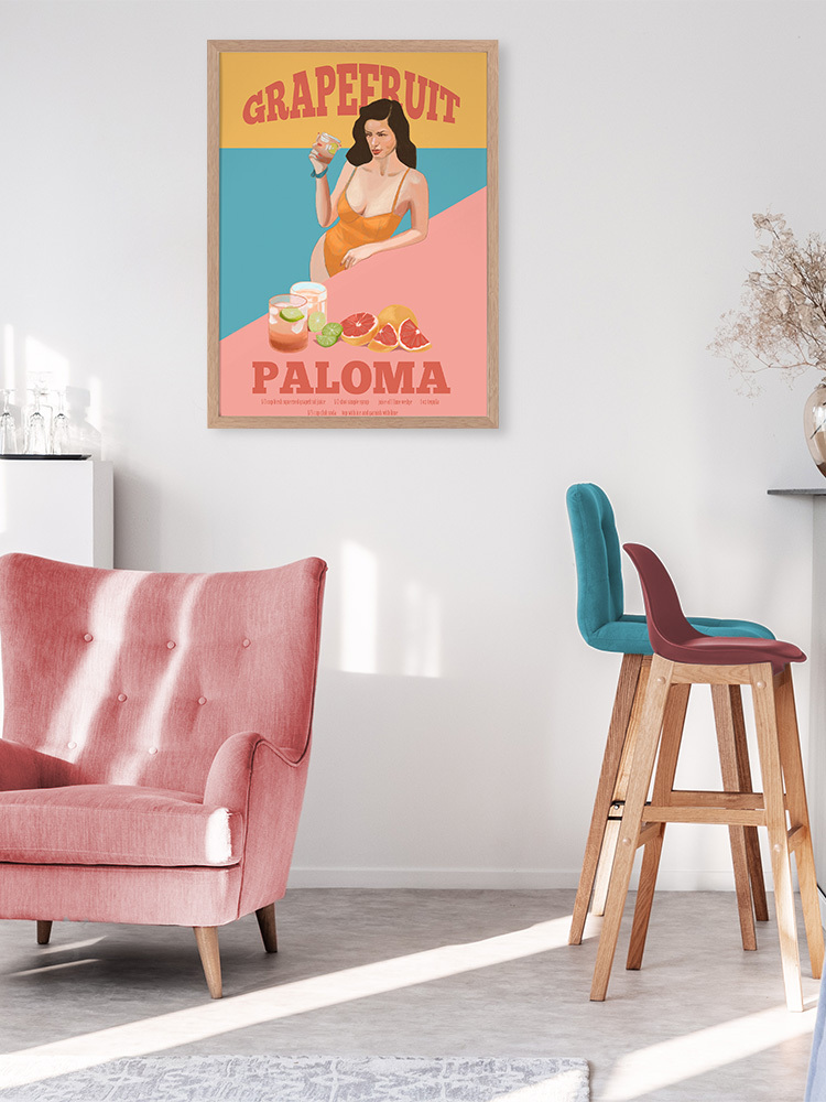 Grapefruit Paloma Poster
