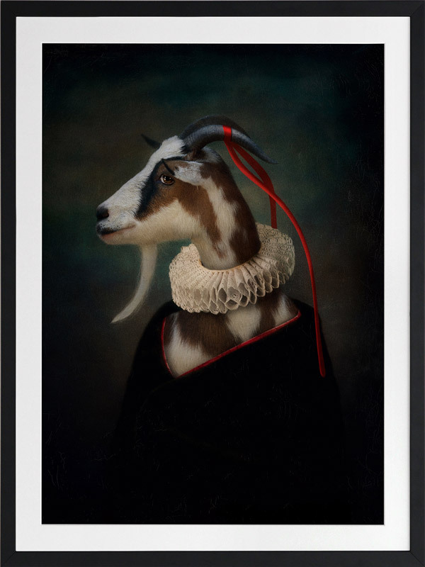 Renaissance Goat Framed Art Print