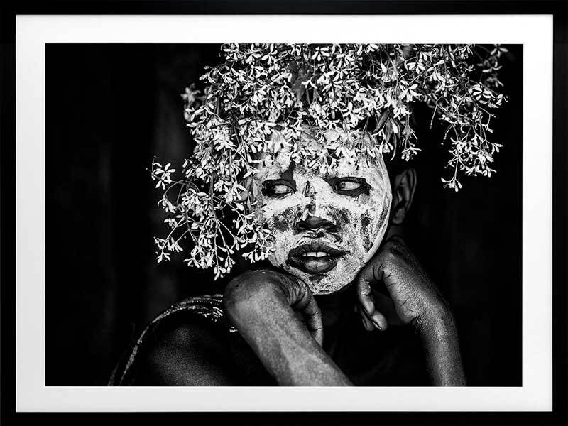 Tribal Flowers I Framed Art Print