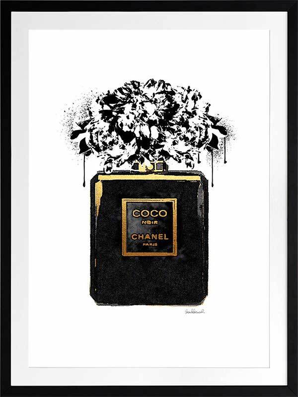 Coco Noir Framed Art Print