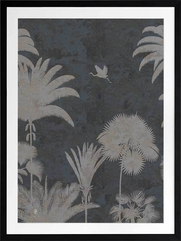 Shadow Palms Ocean III Framed Art Print