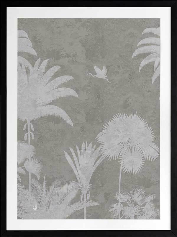 Shadow Palms Beige III Framed Art Print