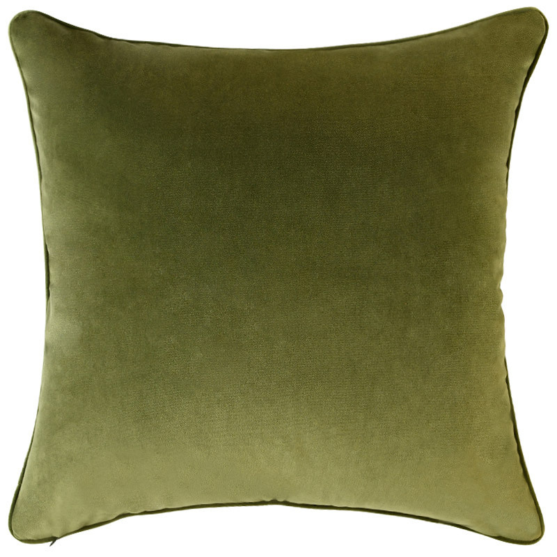 Olive Green Boucle Cushion - 60x60cm