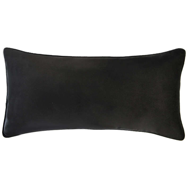 Onyx Black Boucle Cushion 80x40cm
