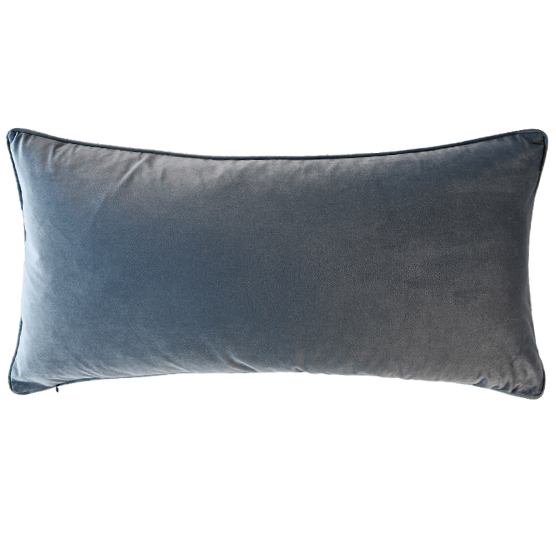 Navy Blue Boucle Cushion 80x40cm