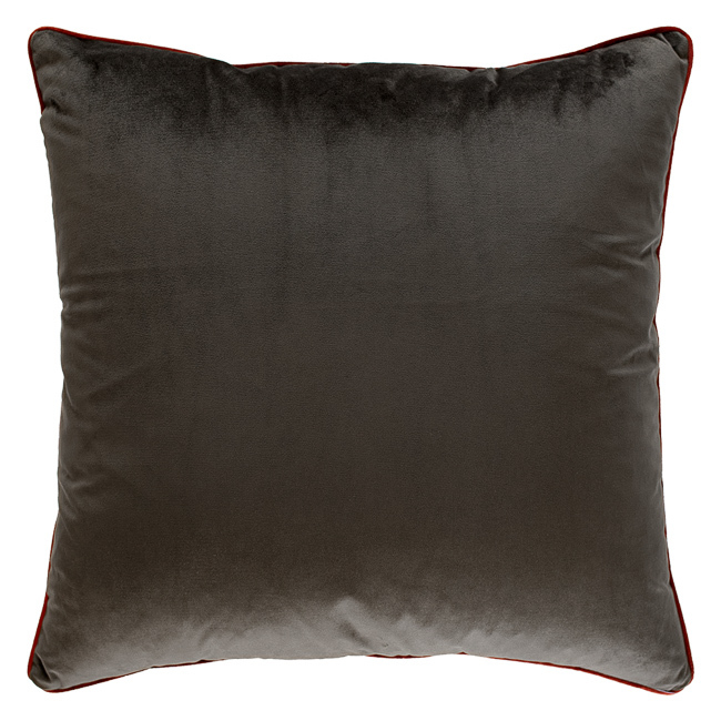 Cedarwood Brown Oversize Velvet Cushion