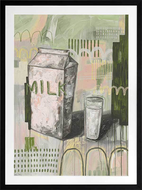Milk Carton Green Framed Art Print