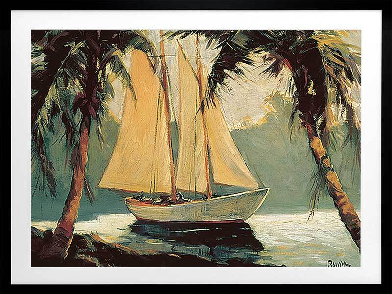 Golden Sails Framed Art Print