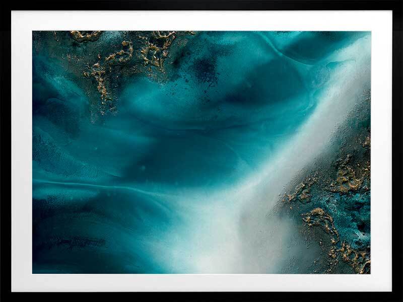 Coastal Flow Framed Art Print