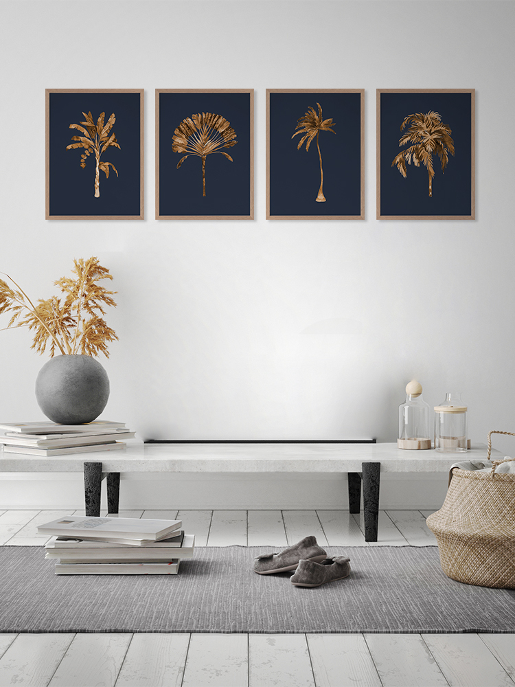 Golden Palm I Poster