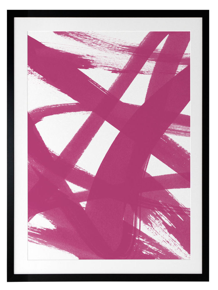 Revolution - Raspberry Pop Framed Art Print