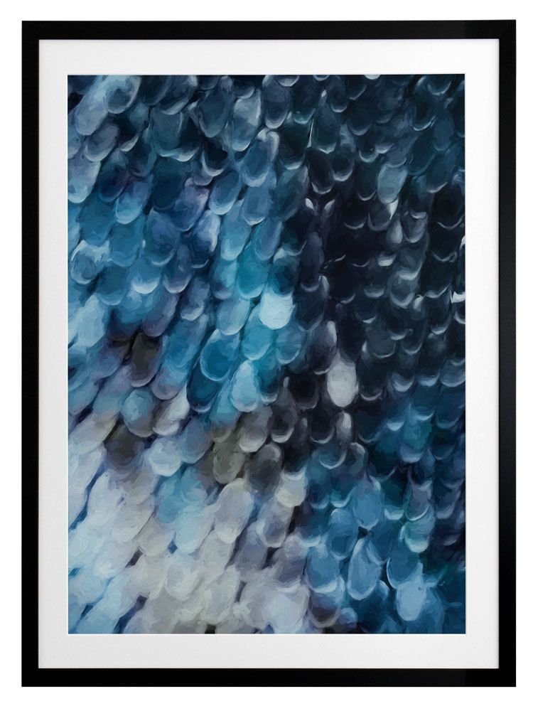 Papillon - Blue Divine Framed Art Print