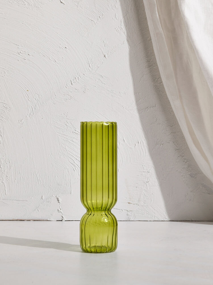 Cinzia Green Glass Vase