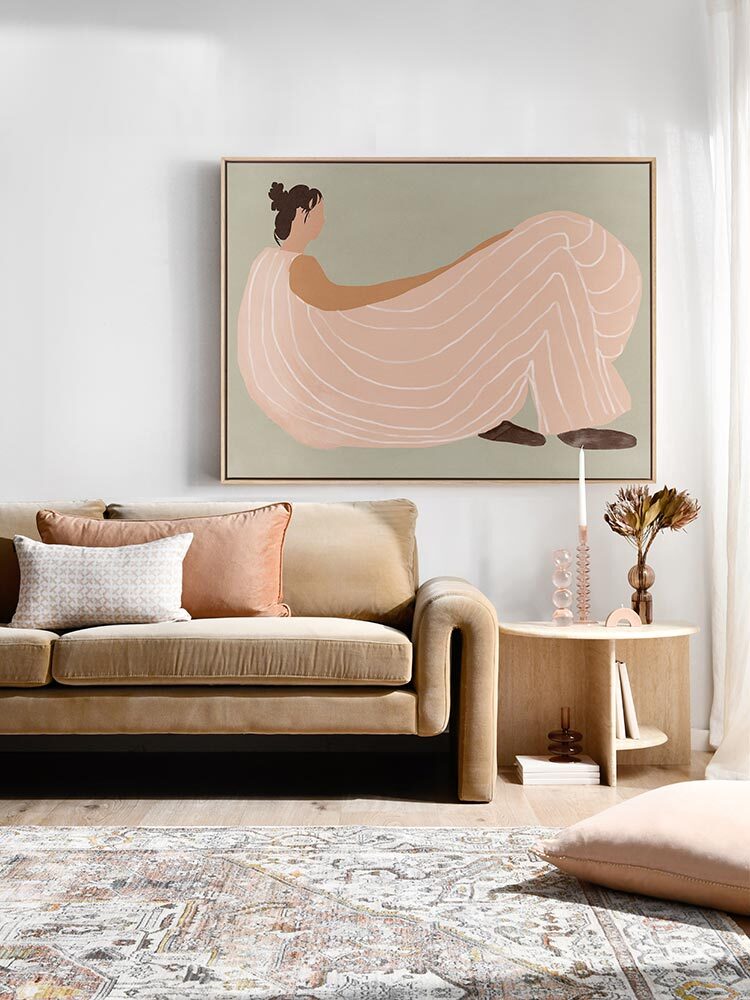 Lilian lounges Canvas Art Print