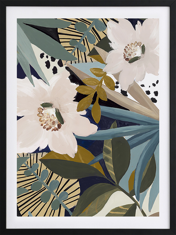 Among the Flowers II Framed Art Print
