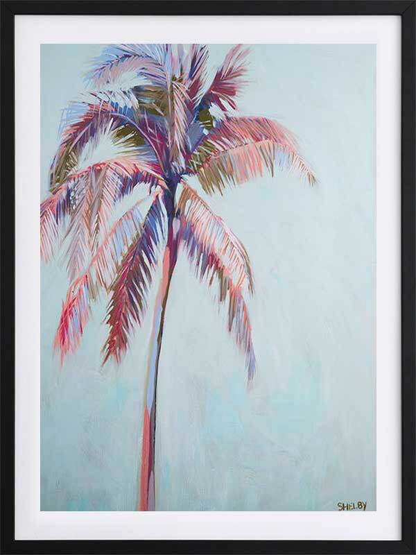 Pastel Palms II Framed Art Print