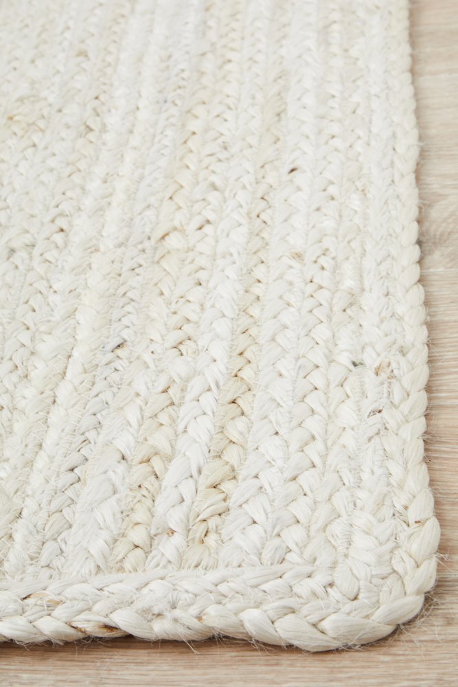 Braided Knit Rug - Ivory