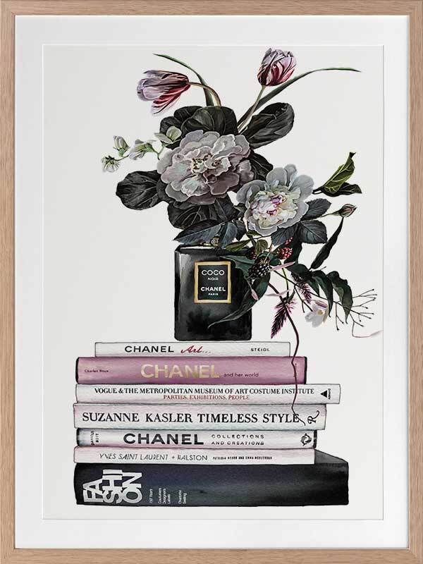 Decadent Chanel Noir - Buy Fashion Themed Framed Art by Patricia Mendes for  Urban Road