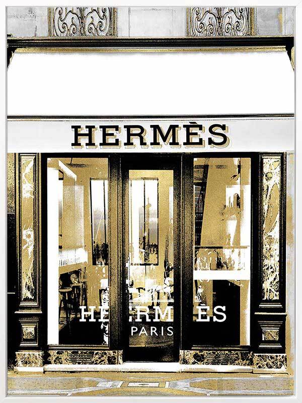 Huge Vintage Hermes Store Framed Print  Store fronts, Hermes store, Framed  art